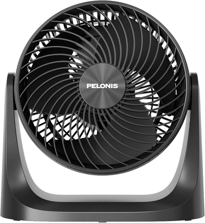 Pelonis 3 Speed Small Room Air Circulator Fan, 7-inch Blade Table Top Fan for Bedroom