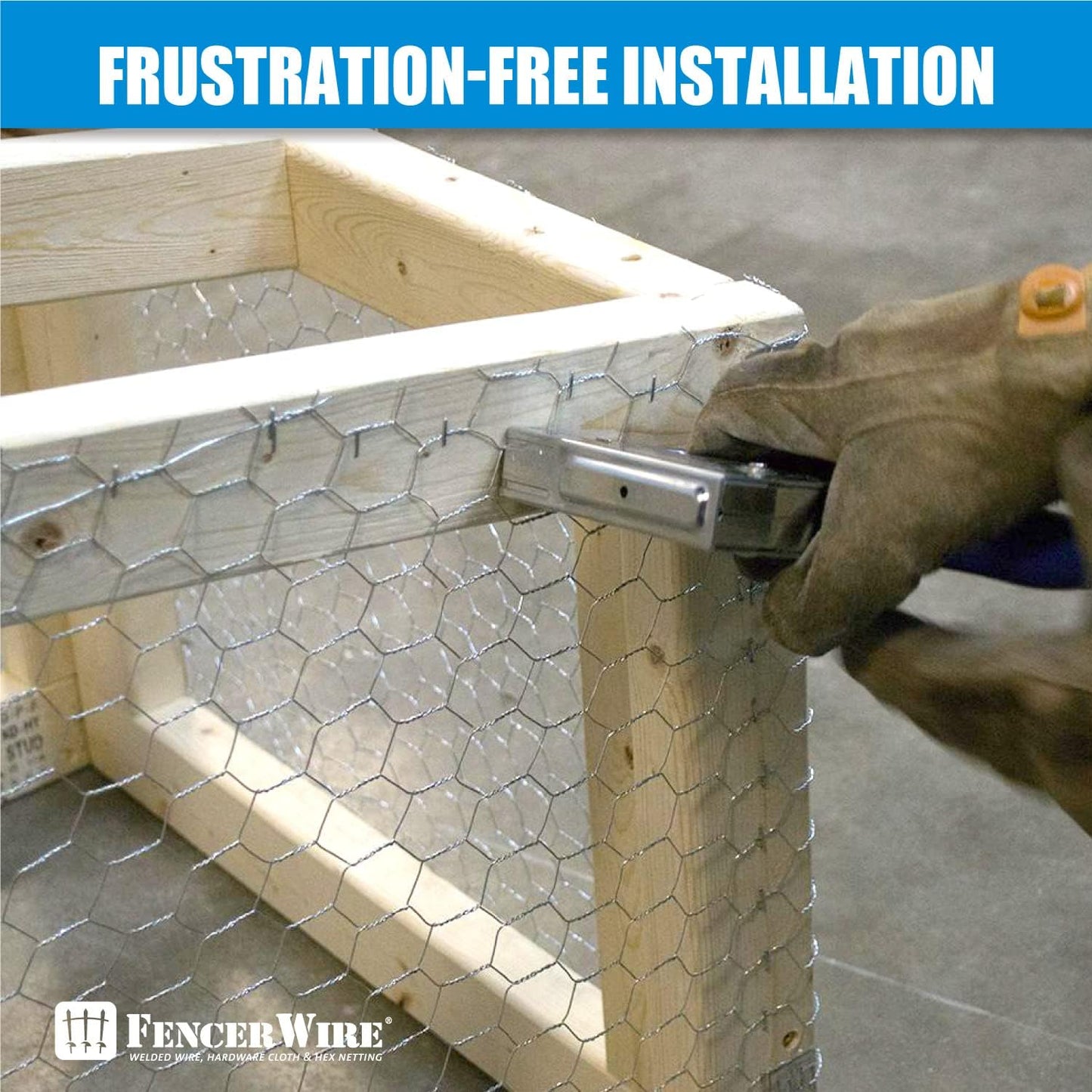 Fencer Wire 20 1-Inch (2 50 Poultry Netting Fence, Gauge Galvanized Hexagonal Chicken Wire Fence, Mesh Opening Size ft.