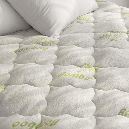 15-23 Inches Air Mattress Cover Twin Size, Thick Viscose Made from Bamboo Quilted Mattress Topper for Kids, Noiseless