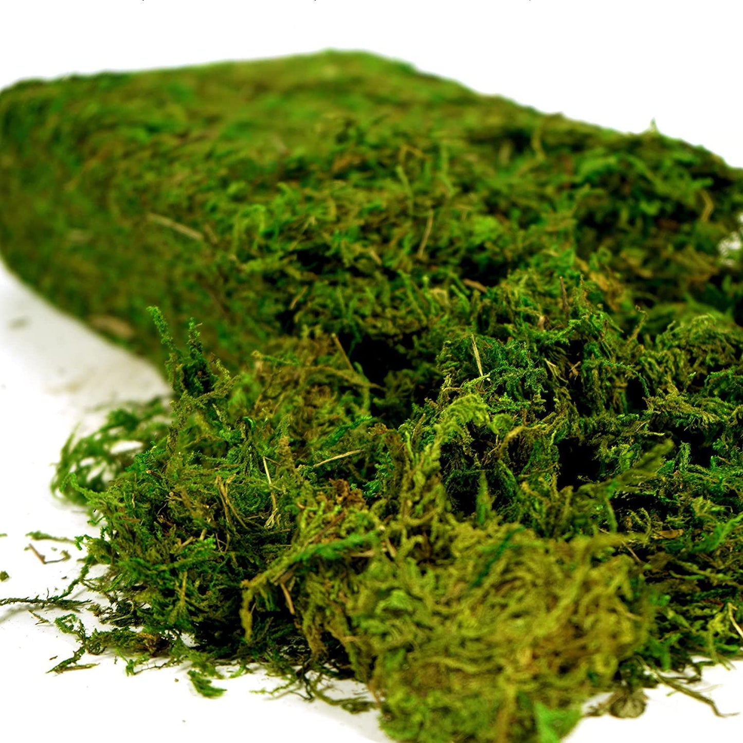 USMOLA Artificial Moss, 16OZ Fake Moss for Crafts Table Centerpieces Fairy Garden Wedding Party Decor, Faux Grass for Potted Plants, 455gr (Fresh Green)