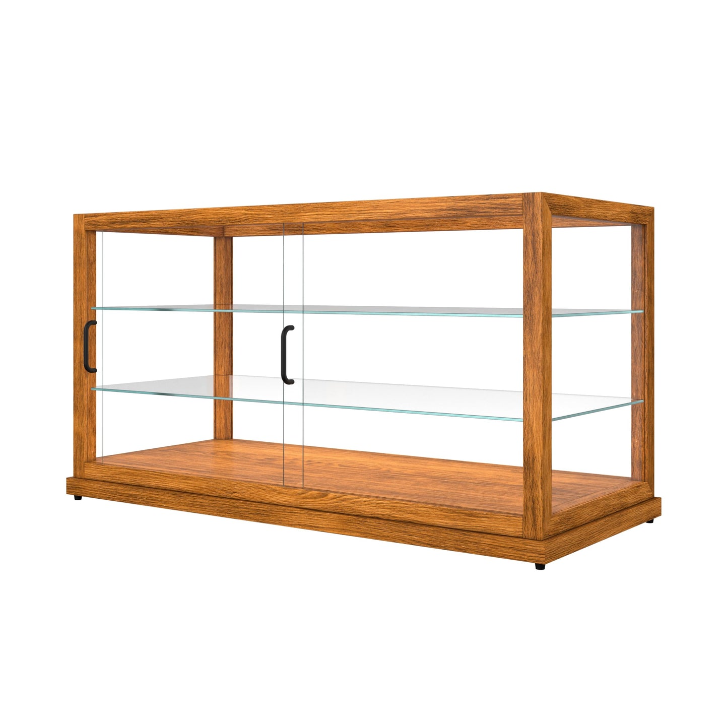 KoolMore 44 in. Horizontal Light Wood Countertop Dry Bakery Display Case, Large Bread, Pastry and Dessert Display with Tempered Glass