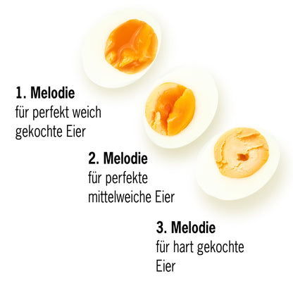 Rock 'n' Roll BeepEgg – Egg Timer for Boiling Eggs – Musical Egg Cooker for Soft, Medium, Hard Boiled Eggs – Food Safe – Singing Floating Egg Timer – Egg Cooker for 3 Levels of Doneness - Brainstream