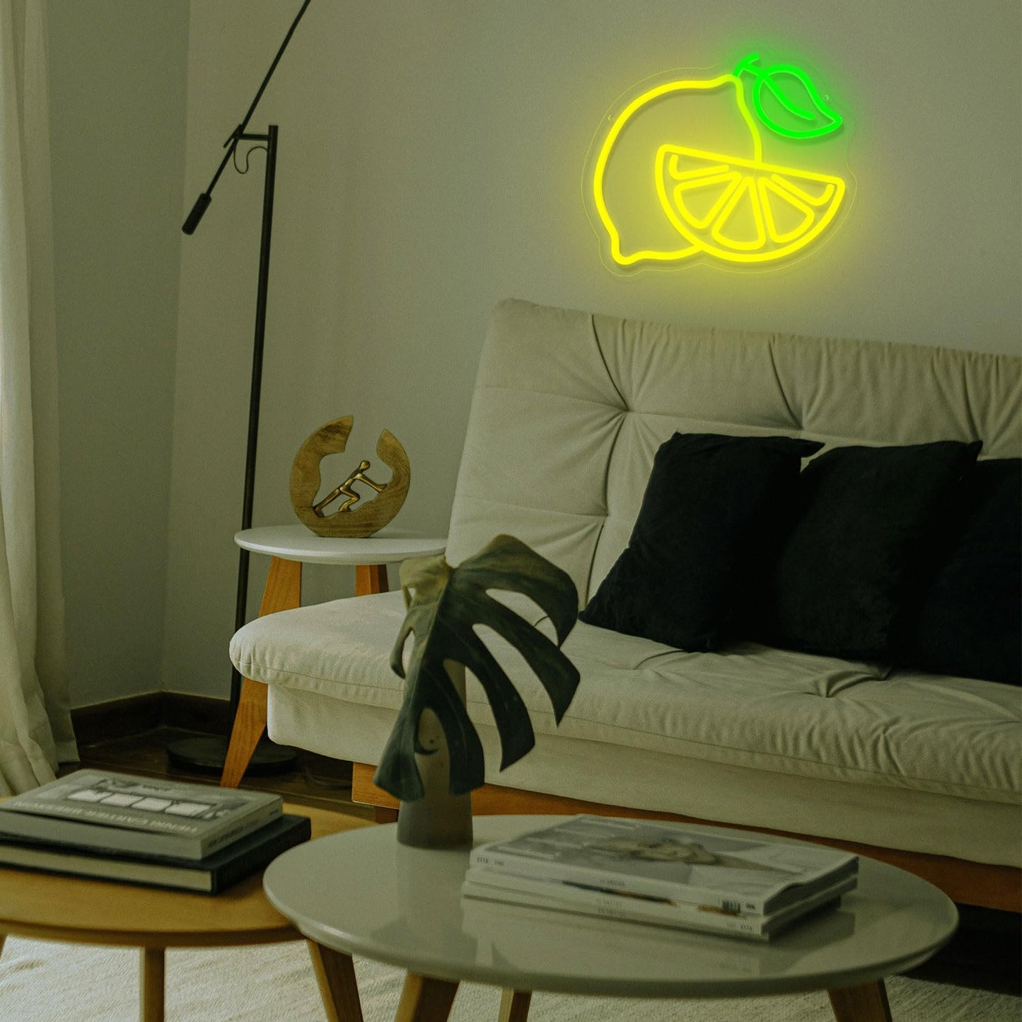 Lemon Neon Sign for Wall Decor, Dimmable Yellow Lemons Neon Lights, Vibrant Fruit Themed Neon LED Signs for Kids Room, Bedroom, Restaurant, Bar, Club, Fruit Shop, Birthday Party