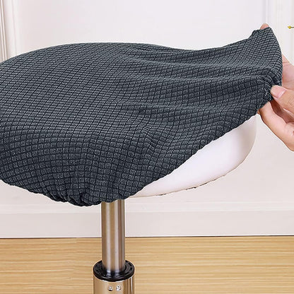 Garneck 1pc Round Stool Cover, Slipcover for Counter Stool, Bench, Outdoor Recliners, Dining Chair Polyester Cover