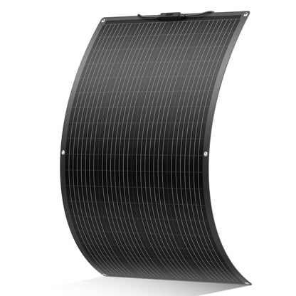 200W Flexible Solar Panel 12V Monocrystalline,23.5% High Efficiency Fiberglass Lightweight Bendable Solar Module for RV Marine Boat Camper Van Cabin Off-Grid Uneven Surfaces