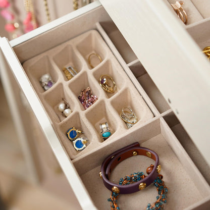 Hives and Honey Chelsea Jewelry Armoire, Taupe Mist