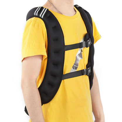 Naroote Exercise Weighted Vest Strength Training Jacket with Adjustable Buckle for Workout Fitness Strength Training Running Muscle Building Weight Loss