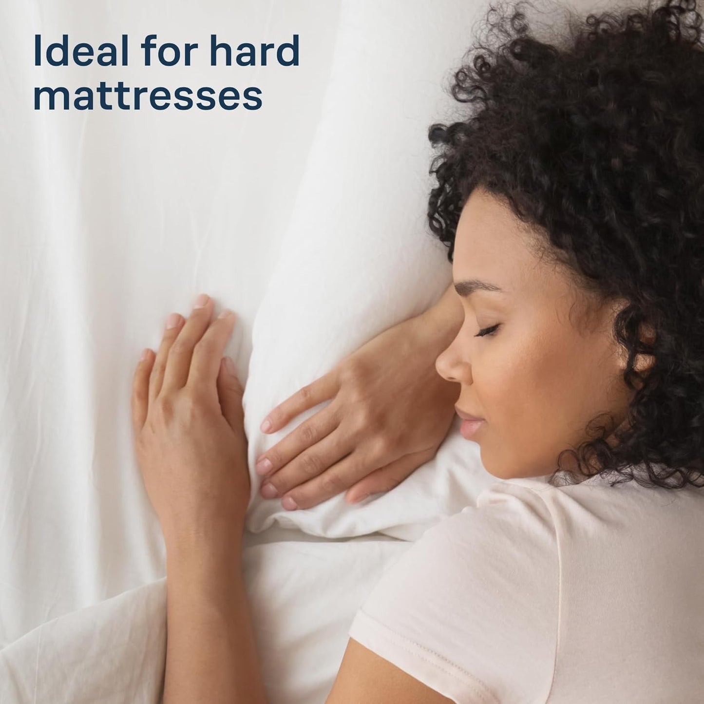 Niagara Cotton Twin Mattress Topper, Pillow Top Quilted Fitted Cooling Cover for Back Pain, Fits 20 Inches (39x75)