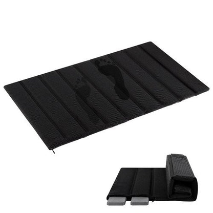 Heagoale Ultra Quick Drying Stone Bath Mat Diatomaceous Earth Shower Mat Non-Slip Foldable Dish Drying Mats for Bathroom Floor, Kitchen Counter, Pet, 23x15, Black