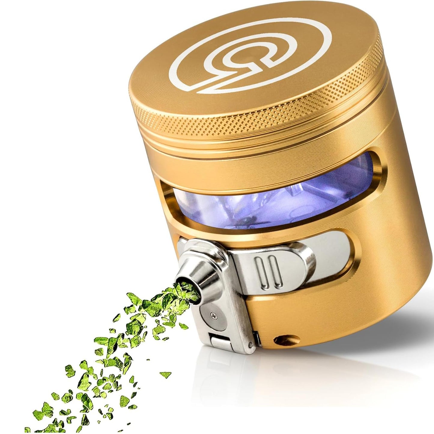 MANUAL Grinder AUTOMATIC Dispenser Large 2.5" Aluminum Alloy, for HOME & KITCHEN ONLY (Midnight)…