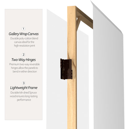 Red Lantern DIY Blank Canvas Room Divider, 6 Foot - 8 Panels