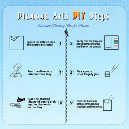 EWJRNSF 6 PCS Landscape 5D Diamond Painting Kits for Adults, Diamond Arts Kits for Beginners Diamond Art Sets, Round Full Drill Arts and Crafts Gems Home Wall Decoration 11.8x15.7 Inches