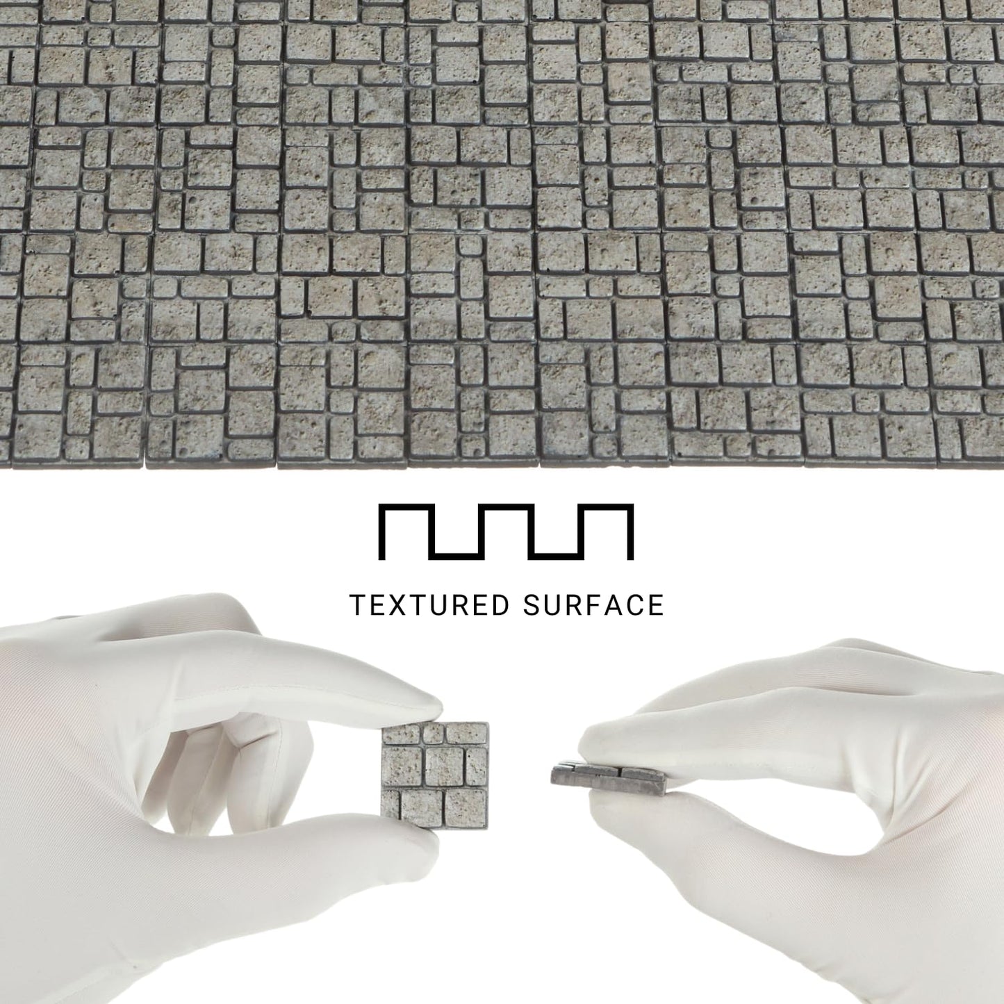 Dollhouse Flooring, Miniature Pavement Bricks, 1/12 Scale Accessories, Mini Bricks for Landscaping, 50pcs, REDUCIO!