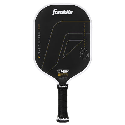 Franklin Sports PRO Pickleball Paddles – C45 Carbon Fiber Series - Official USAP + UPA Approved Pickleball Paddle - Aurelius 14mm Polymer Core - Official Shape of Anna Leigh Waters - Black/White