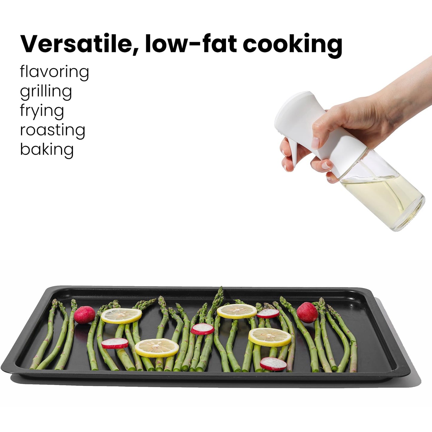 Mistifi glass Oliver Oil Sprayer for cooking, Spray bottle 6oz, Non-Aerosol Refillable Dispenser Oil Mister PS887