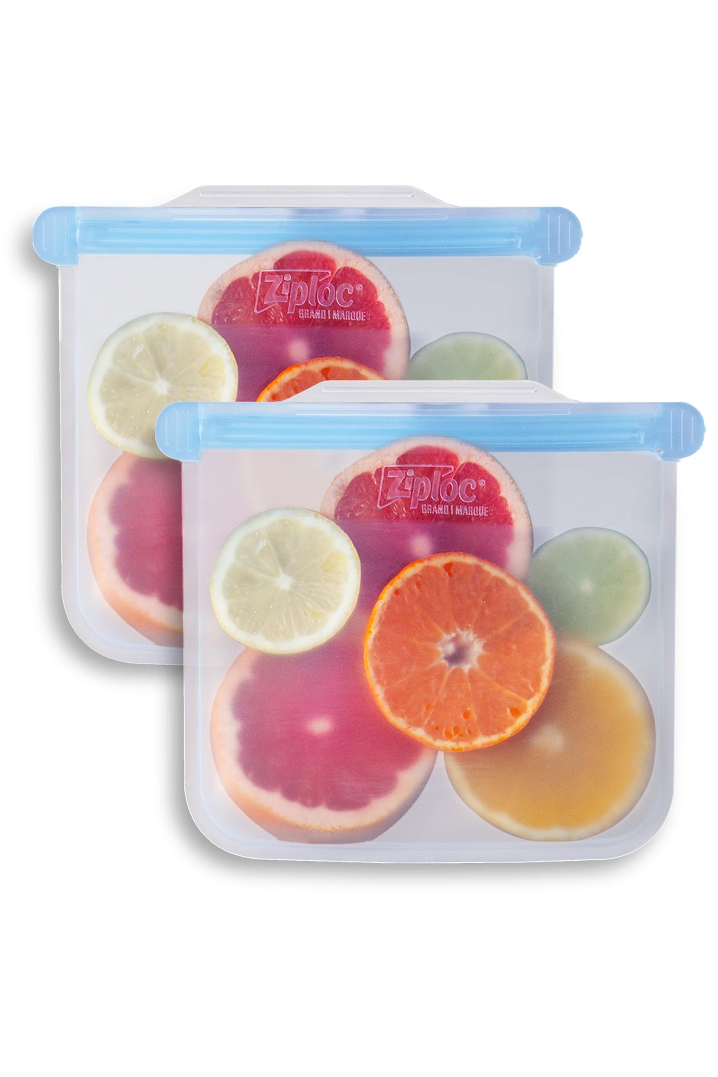 Ziploc Endurables Medium Pouch, 2 Cups, Reusable Silicone Bags and Food Storage Meal Prep Containers for Freezer, Oven, and Microwave, Dishwasher Safe, 2 Pack