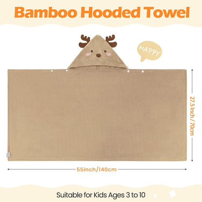 2 27.5 55'' 3-10 Preboun Pcs Kid Toddler Hooded Bath Towel x Winter Large Hooded Towel for Kids Yrs Wrap Bathrobe Boy
