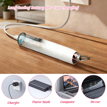 Electric Diamond Painting Pen, Cordless Vacuum Diamond Art Pen Low-Noise, Wax-Free, 3-Speed Adjustable, Rechargeable, Lightweight, Extra Tips - DIY Diamond Art Accessories Pens for Crafts Lovers
