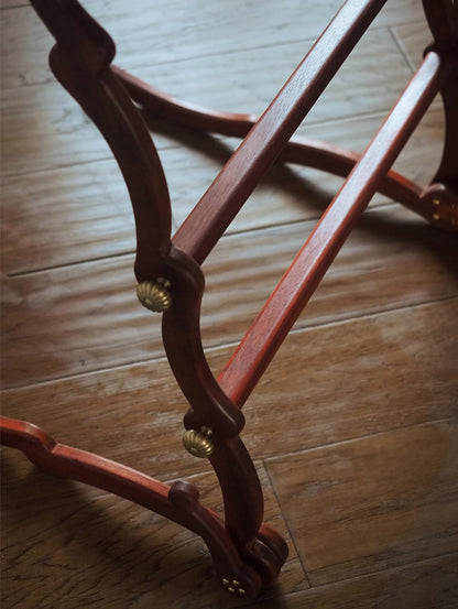 ErdBar Embroidery Stand Floor Standing Red Pear Wood Embroidery Bracket, Adjustable Angle Cross Stitch Bracket,Suitable for Craftsmanship