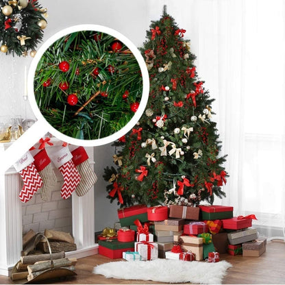 12 Larksilk Red Holly Berry Stem Picks Artificial Christmas Decorative Branches for Wreaths, Vases & Holiday Decor
