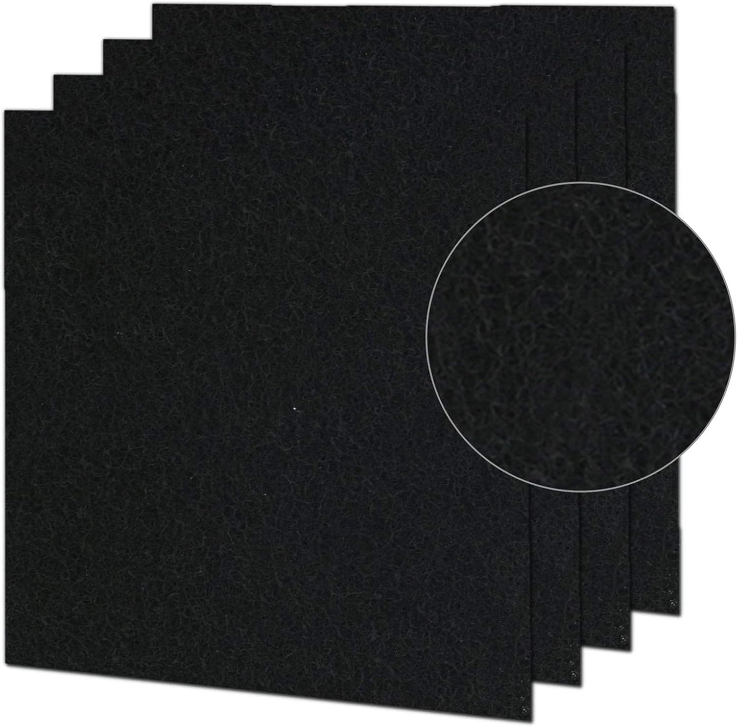 4 Pack Activated Carbon Pre-filter Machine Precut for Idylis Air Purifiers AC-2125, AC-2126, Model # IAF-H-100B