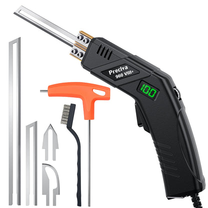 Preciva Hot Knife Foam Cutter with Digital Display, Electric Foam Cutting Tool Kit, Pure Copper Base, 20 Adjustable Temperatures with Overheat Protection, Ideal for PE Foam, XPS, Rope, Fabric, DIY