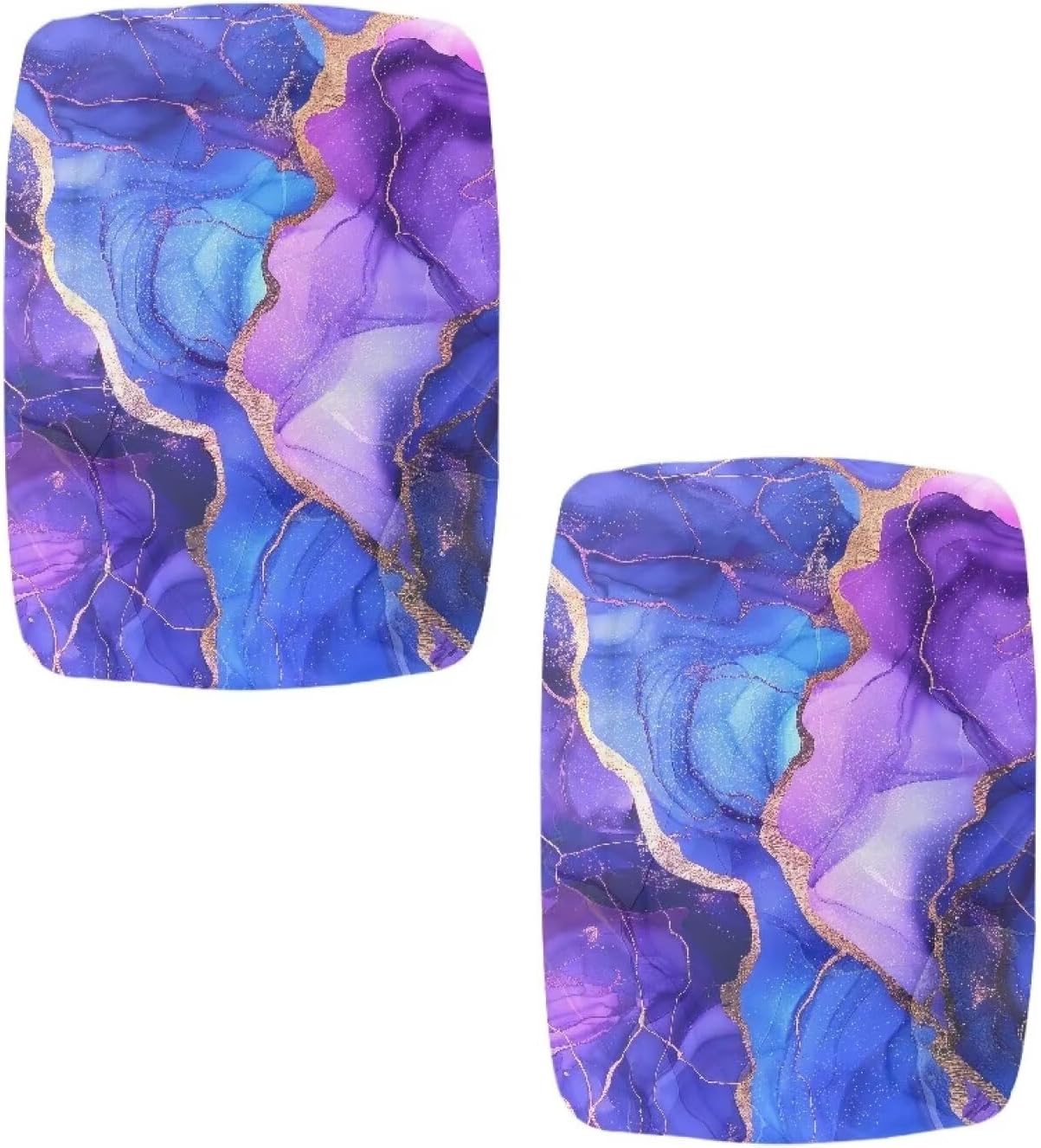 Set 2 Counter Marble Print Bar Stool Covers of Stretch Stool Chair Covers Rectangle Height Bar Stools Slipcovers