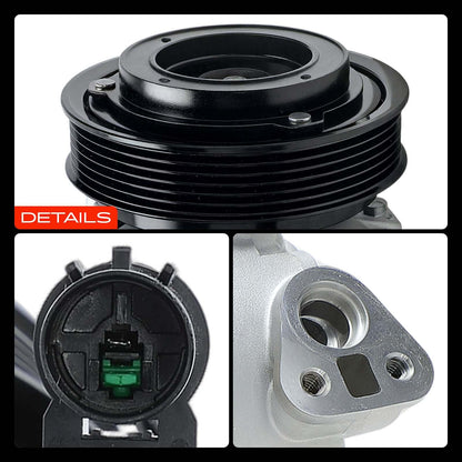 A-Premium Air Conditioner AC Compressor with Clutch Compatible with Hyundai Sonata 3.3L 2009-2010