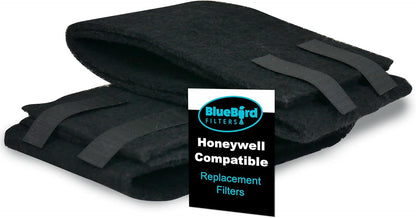 Replacement Prefilter, Fits Honeywell 17000-S, Carbon Charcoal, 2 Pack