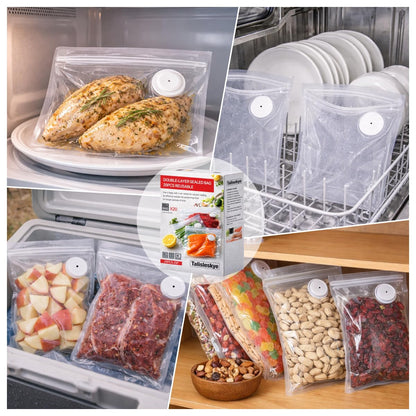 Vacuum Seal Bags,Bags for Compact Vacuum Sealer,Reusable Vacuum Sealer Bags,Small Vacuum Seal Bags(8.3 * 8.7inch) 30pcs