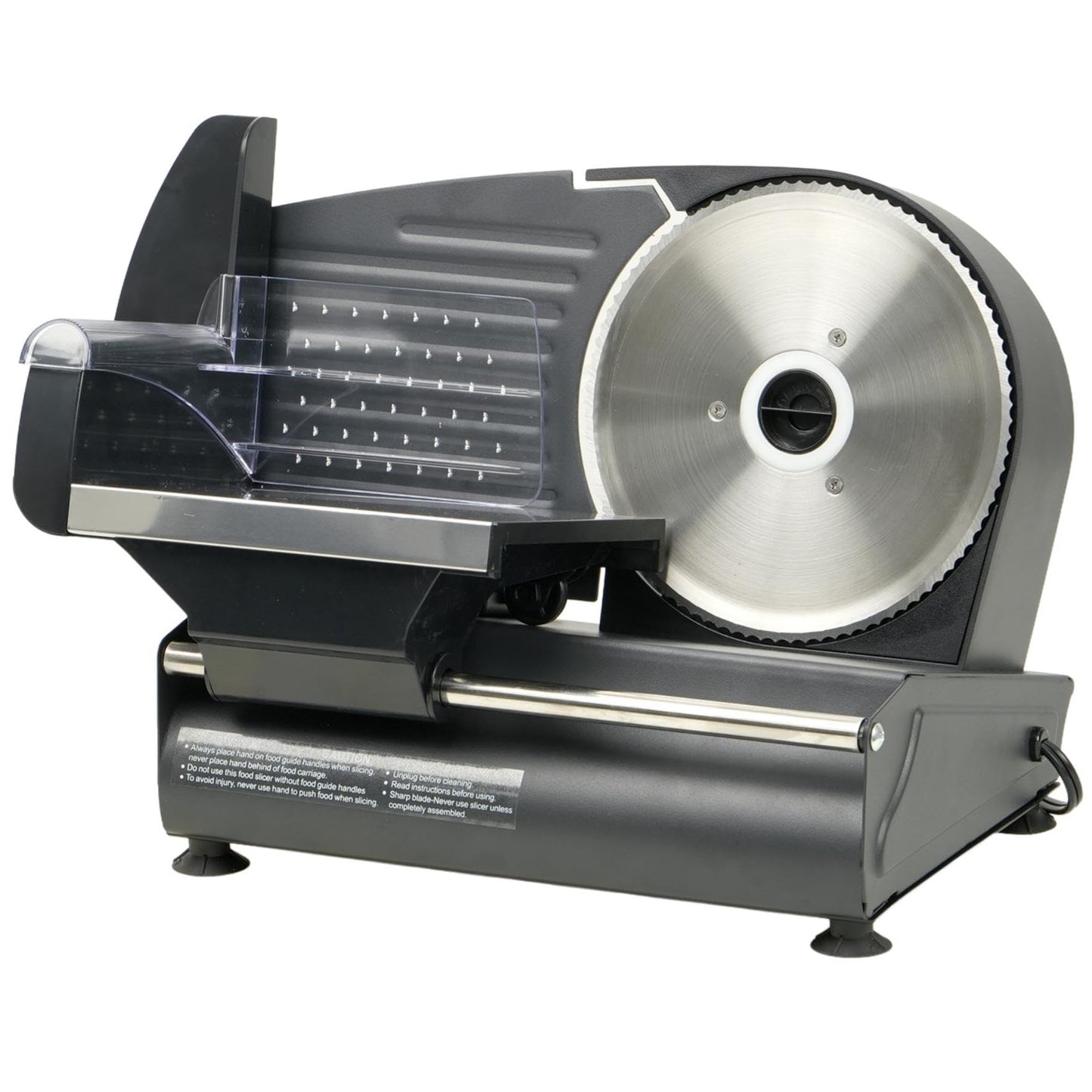 Meat Slicer Machine for Home Use - Electric Deli Food Slicer with Removable 7.5'' Stainless Steel Blade, 1-15mm Adjustable Thickness Meat Slicers for Slicing Meat, Cheese, Bread, Easy to Clean (Black)