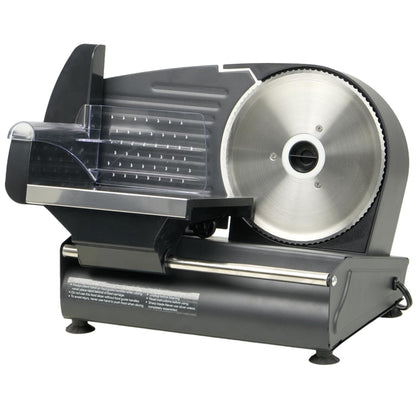 Meat Slicer Machine for Home Use - Electric Deli Food Slicer with Removable 7.5'' Stainless Steel Blade, 1-15mm Adjustable Thickness Meat Slicers for Slicing Meat, Cheese, Bread, Easy to Clean (Black)