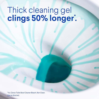Clorox Toilet Bowl Cleaner - Clinging Bleach Gel, Ocean Mist Scent, 24 Fl Oz, Pack of 2