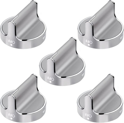 Techecook Upgraded Gas Stove Knobs Replacement for Whirlpool Gas Range, 5PACKS W10766544 W10430807