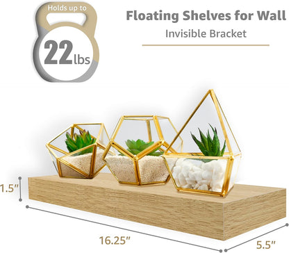 16 Inch 2 Pack) Sorbus Floating Shelves for Wall Floating Shelf for Kitchen, Bedroom, Living Room, Bathroom, Home
