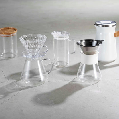 Hario "Simply Hario" V60 Glass Pour Over Coffee Set, Size 02