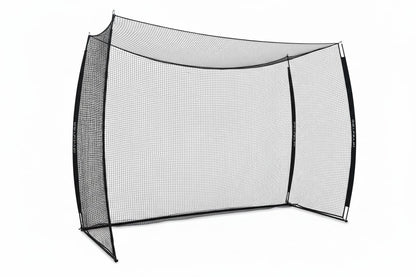 GOLF PAPi Mobile Golf Simulator Net – 10ft Compact Practice Net with Steel Frame & Impact Screen – Indoor & Outdoor Golf Training for Backyard, Garage & Home Sim Setup (Without Simulator Screen)
