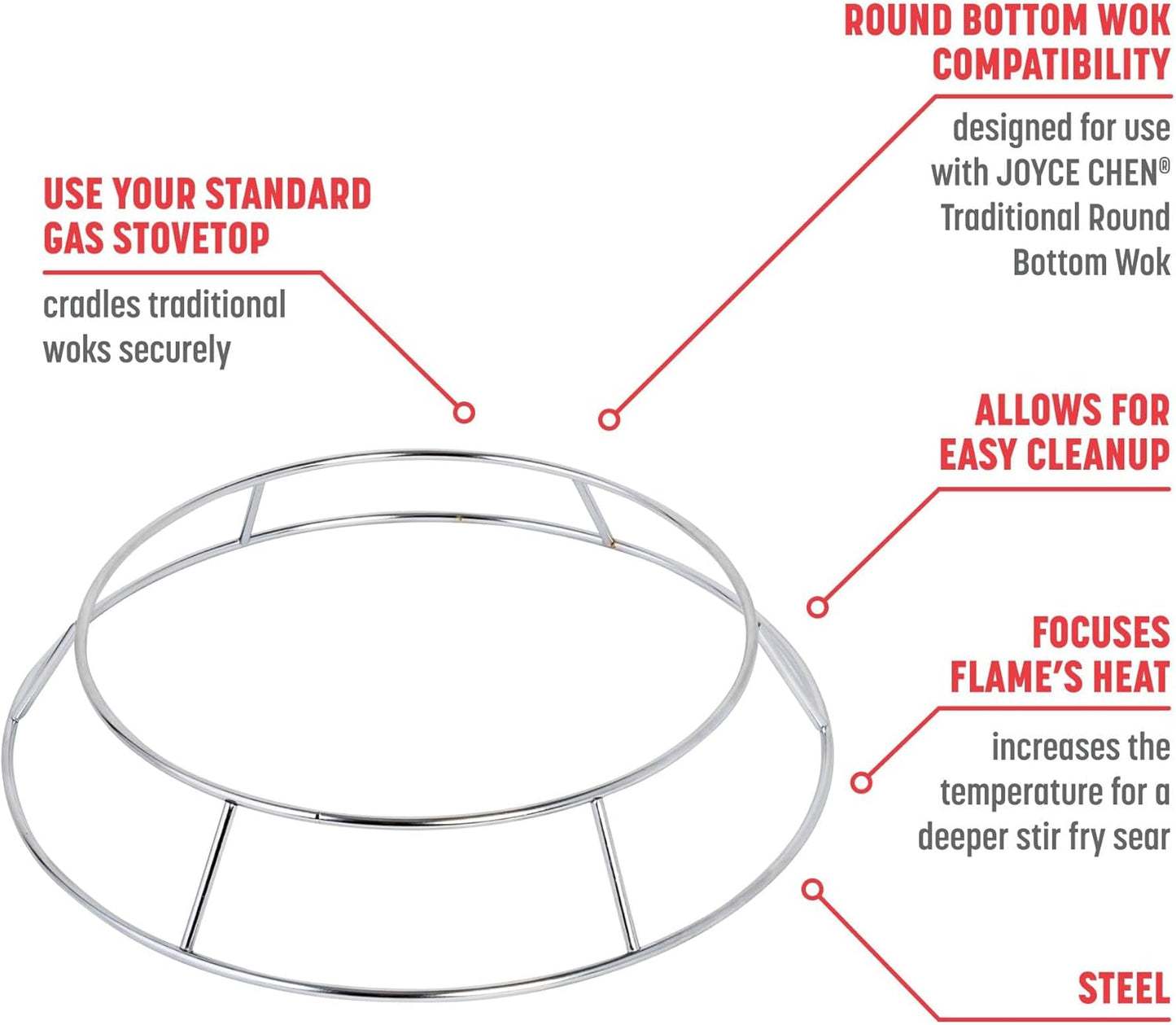 JOYCE CHEN Wok Ring for Traditional Round Bottom Woks