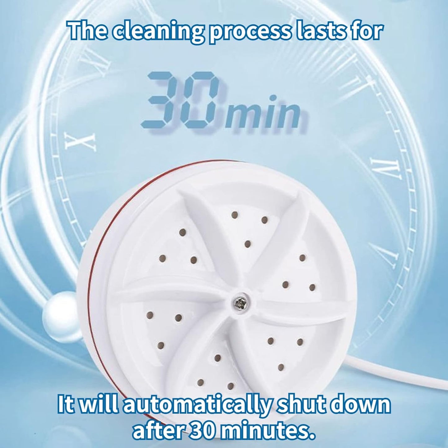 Mini Washing Machine - Portable Washer for College Rooms, Travel, Home, Apartment - Small Turbine Washer with USB