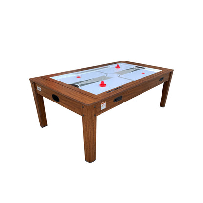 RACK Luxor 7.5-Foot 4-in-1 Multi-Game Swivel Billiard/Pool Table (Green Felt Without Bench) – Pool Table, Table Tennis, Air Hockey & Dining Table – Portable Multi Game Table for Adults & Kids