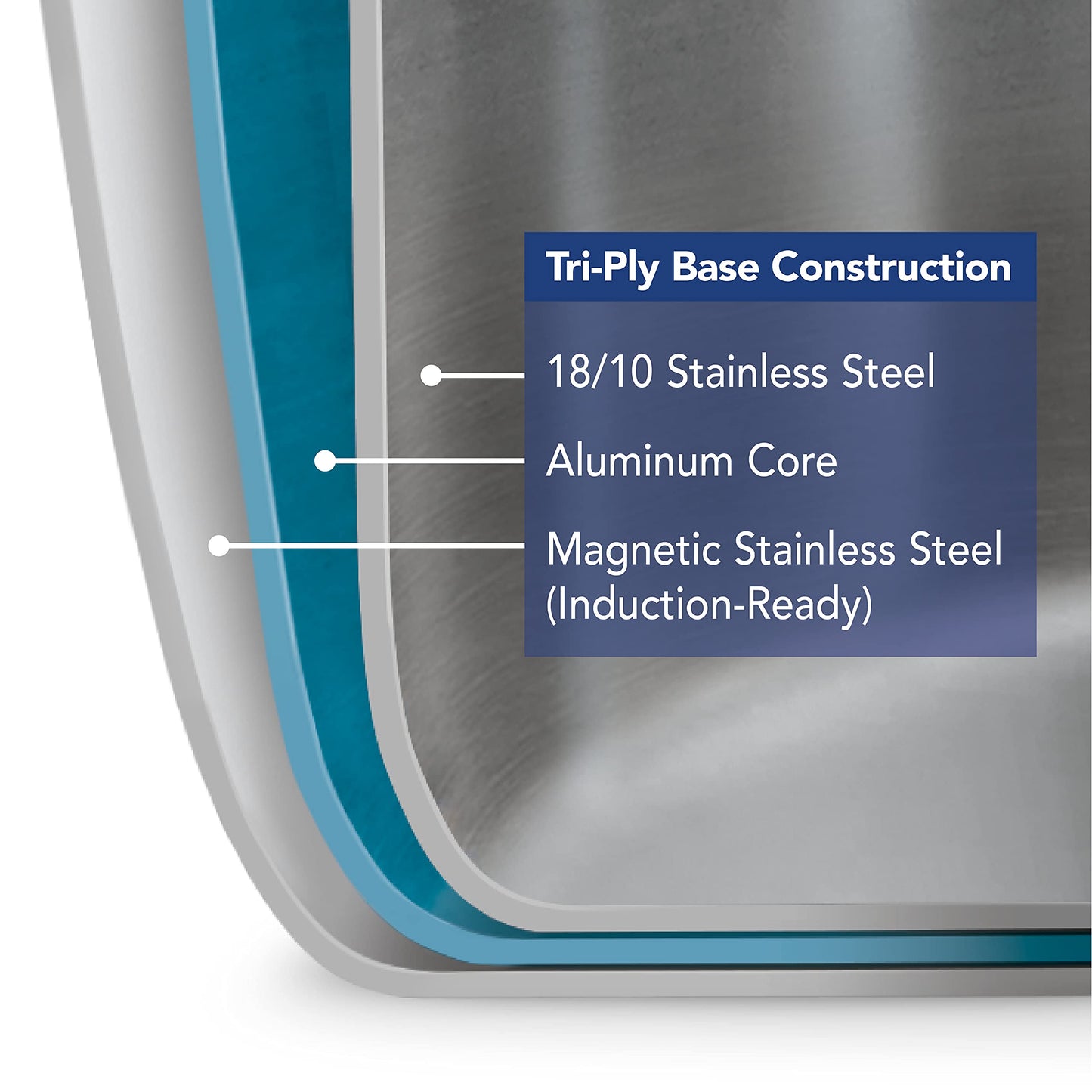 Tramontina Signature Tri-Ply Clad Stainless Steel 8-Quart Stock Pot with Lid, Induction-Ready Pasta Pot, Dishwasher-Safe, NSF-Certified, Made in Brazil