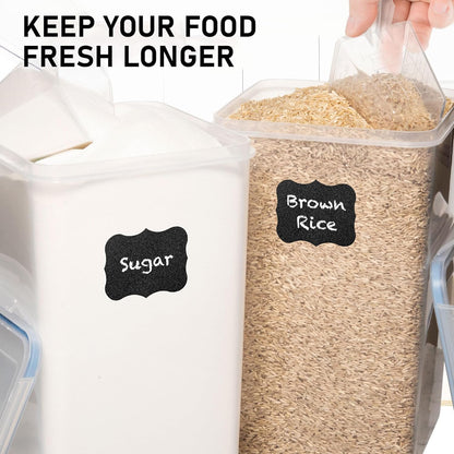 2 [8.5L 287 Oz] Flour Storage Container PC / Extra Large Food Storage Containers with Lids - Airtight, Leak Proof