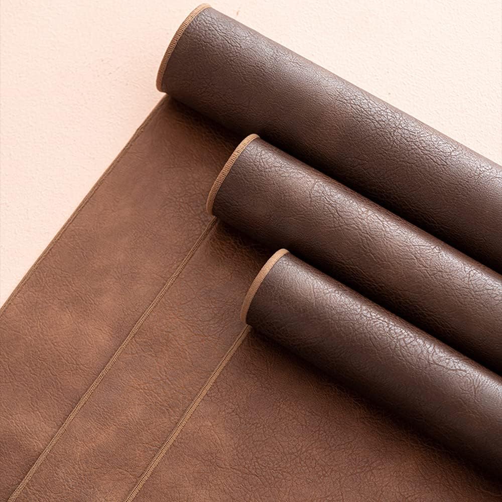 1220 Inch Waterproof PU Leather Table Runner, Vintage Coffee/Tea Mats, Heat Resistant & Wipe Clean, Bedside Nightstand