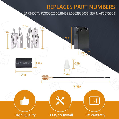 330031 Range Burner Receptacle Kit Replacement Part by Gattaidar, Compatible with Whirlpool Kenmore Range Oven