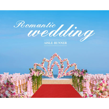 4ft x 30ft Red Carpet Runner for Party,Anti Slip Thickening 350 GSM Non-Woven Polyester Fabric Aisle Runner for Wedding Ceremony, Red Carpet Runner for Hollywood Theme Party