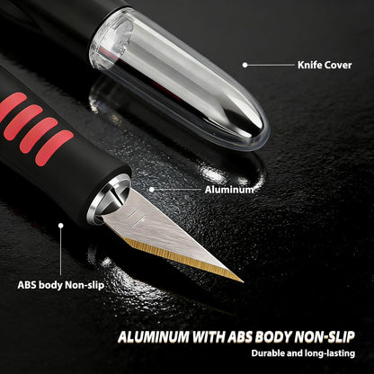 EHDIS Precision Hobby Knife Set 360 Degree Swivel Blade Craft Cutting Knife with Replacement Blades for Art, Working-Stencil, Scoring, Scrapbooking, Architecture Modeling, Crafting
