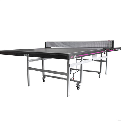 Butterfly Timo Boll Space Saver 22 Special Edition Ping Pong Table | Indoor Rollaway Game Table | ITTF Approved Table Tennis Table | Tournament, Club, Home | Pro Net Included | Compact Storage | Gray