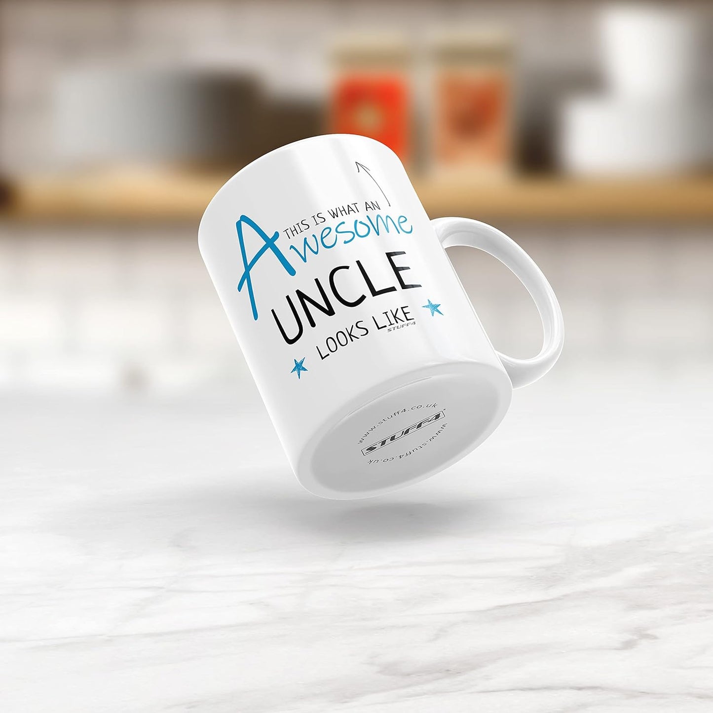 Stuff4 Uncle Mug, Birthday Gifts - Awesome Uncle Looks Like - 11oz Ceramic Dishwasher Safe Mug