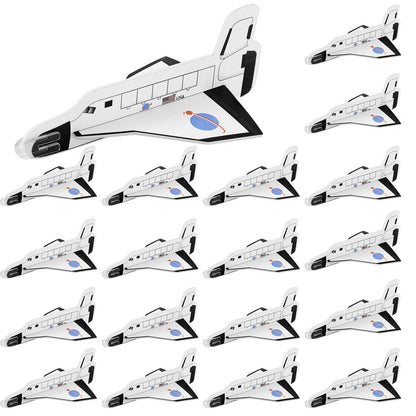 Lewtemi Set of 36 Gliders, Space Shuttle Toys Plane Flying Toys for Boys and Girls, Foam Airplane Glider for Outer Space Party Favors, Birthday Party Indoor and Outdoor