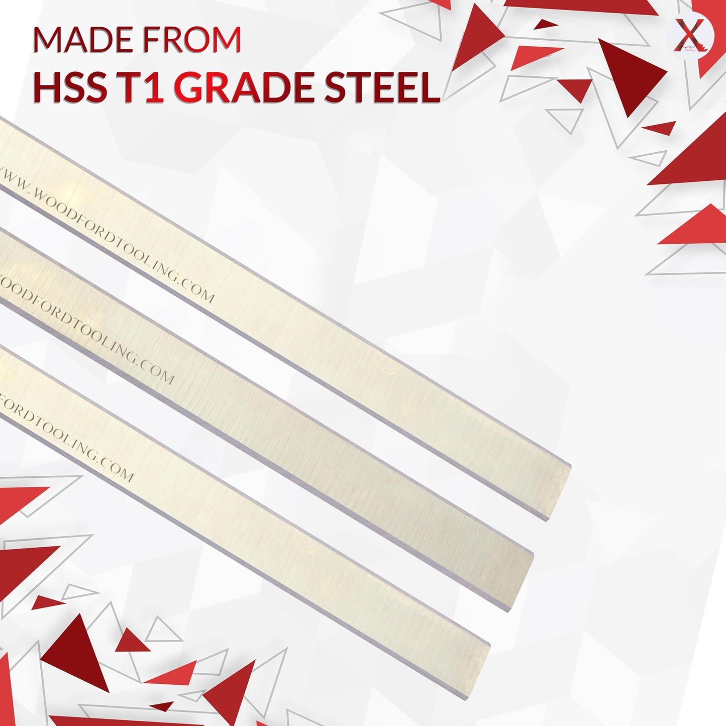 for Freud C310 Planer Jointer Knives 4 x 5/8 x 1/8 Inch Industrial Planer and Jointer Knives for Craftsman 315.23720, Magnate PK0401H, CMT 794.101, Delta 37-290, Boice, Cran - Set of 3